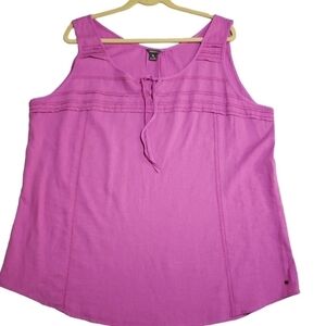 Eddie BAUER Women's Top, Color Purple Sleeveless. Size 2XL